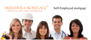 Self-employed individuals standing beside eachother. Sales person, project manager, doctor, consultant, real estate agent.
